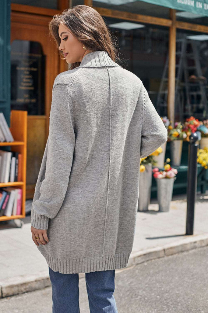 【Pre-Sale：Shipment arranged within 3 days】GK Women Ribbed Cuff Cardigan Long Sleeve Open Front Mid-Thigh Length SweaterPlease check the measurements below and choose the right size. Size(cm) US UK DE Recommended Body size Garment Measurement Bust Waist Ba