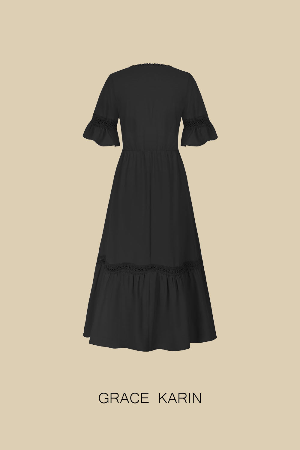 ¡Venta Flash!】GRACE KARIN Vestido con corpiño fruncido