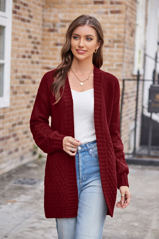GRACE KARIN Dames Cardigan met Lange Mouwen V-Hals Cardigan Dames Elegante Herfst, Zwart, S GRACE KARIN Dames Cardigan met Lange Mouwen V-Hals Cardigan Dames Elegante Herfst, Zwart, S