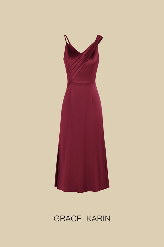 HONEST review of the Grace Karin Deep V-Neck A Line Flared Party Dress 