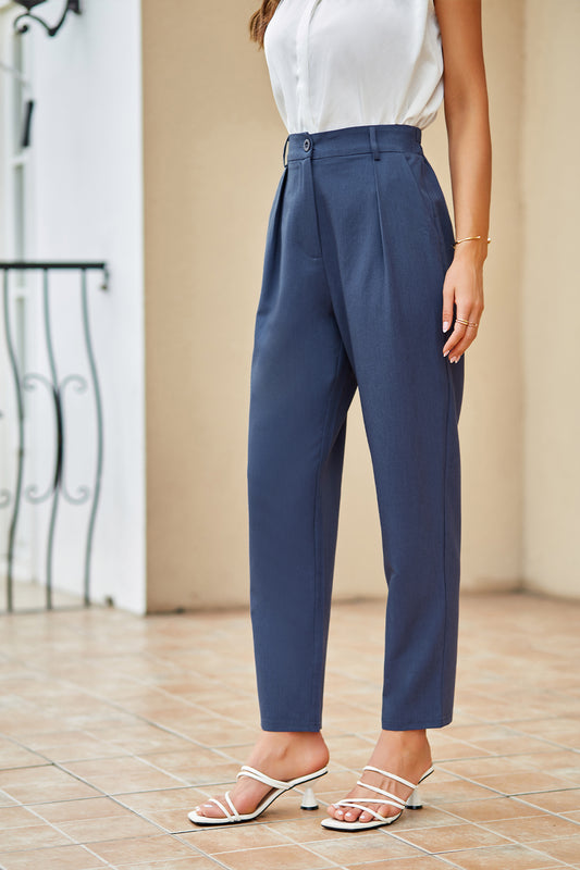GK Women Elastic Waist Capris Casual High Waist Capri Pants Cropped PantsPlease check the measurements below and choose the right size. ==== *Item Condition:Brand New. *Item Fabric:80%Polyester+16%Viscose+4%Elastane. *Item Elasticity:Little *Item Features