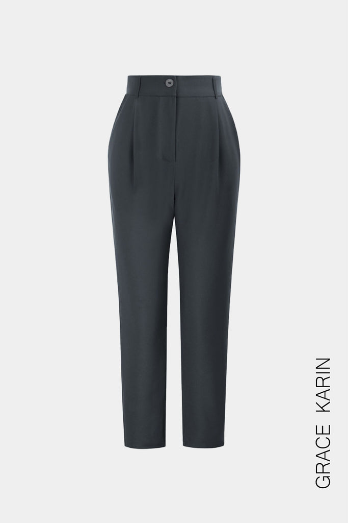 GRACE KARIN High Waist Ankle Pants OL Solid Color Elastic Waist Work PantsPlease check the measurements below and choose the right one. Size Fit Waist Fit Hips OutseamLength InseamLength S cm 66~68.5 93~95.5 97 68.0 inch 26~27 36.5~37.5 38.2 26.8 M cm 71~