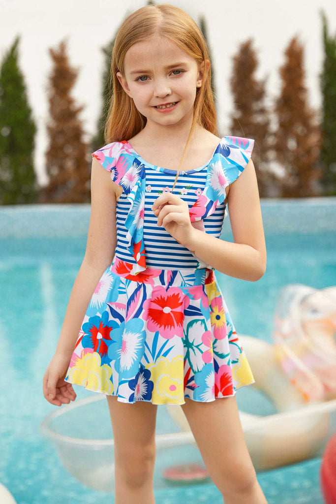 【$19.99 Flash Sale!】GRACE KARIN Girls Ruffle Floral Bathing Suit One Piece Swimsuits with HeadbandWarm Tips: measurements such as height are a better guide than age in choosing the correct size. TagSize USSize Fit Age Fit Height Garment Data Chest Length