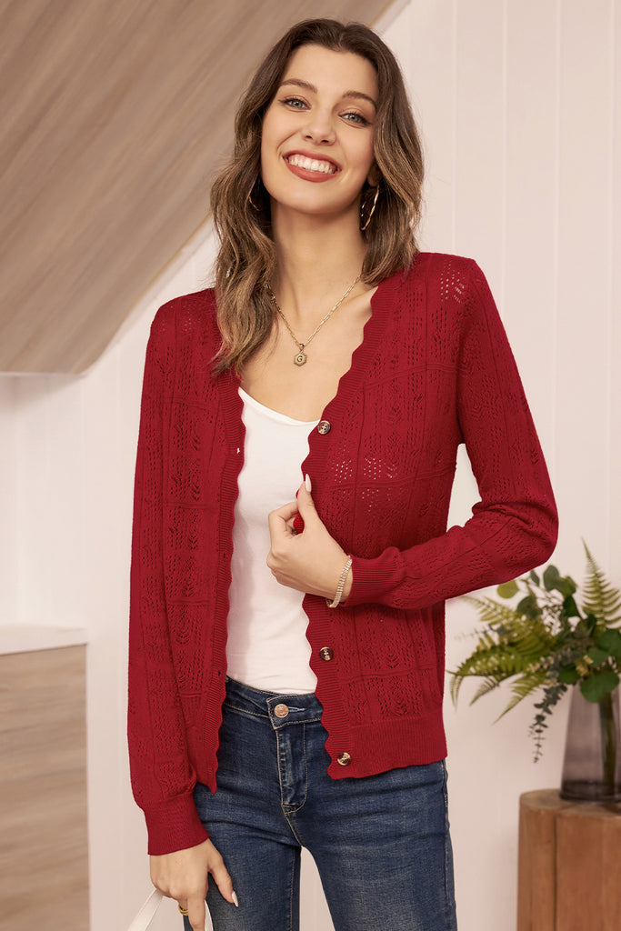 GRACE KARIN Hollowed-out Textured Knitwear ShirtsLyveComWidget.mount({ account: '637764c05a634146e2b4c358'. stories: true. lng: 'en'. position: 'left'. positionLeft: '0'. positionBottom: '0' }); Please check the measurements below and choose the right one