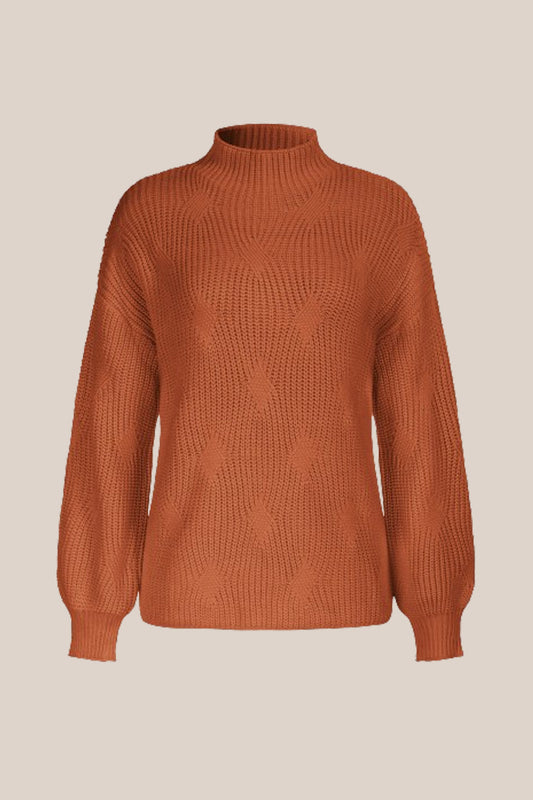 GRACE KARIN Truien voor dames UK herfst winter ronde hals trui met lange mouwen dagelijks feest elastische trui gebreid kledingstuk, Oranje Rood, S GRACE KARIN Truien voor dames UK herfst winter ronde hals trui met lange mouwen dagelijks feest elastische trui gebreid kledingstuk, Oranje Rood, S