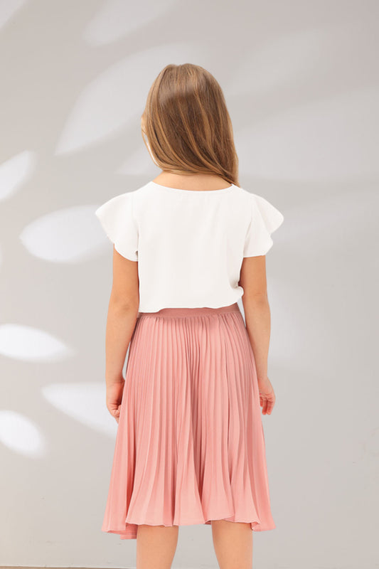 【$19.99 Flash Sale!】GRACE KARIN Girls Pleated Flared SkirtWarm Tips:measurements such as height are a better guide than age in choosing the correct size. TagSize USSize Fit Age Fit Height Garment Data Waistline Length cm inch cm inch cm inch 6Y 6/6X 5~6 Y
