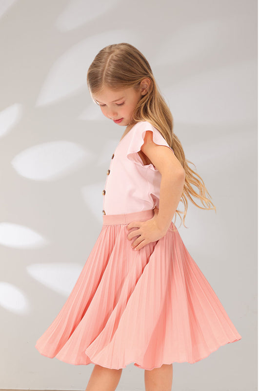 【$19.99 Flash Sale!】GRACE KARIN Girls Pleated Flared SkirtWarm Tips:measurements such as height are a better guide than age in choosing the correct size. TagSize USSize Fit Age Fit Height Garment Data Waistline Length cm inch cm inch cm inch 6Y 6/6X 5~6 Y