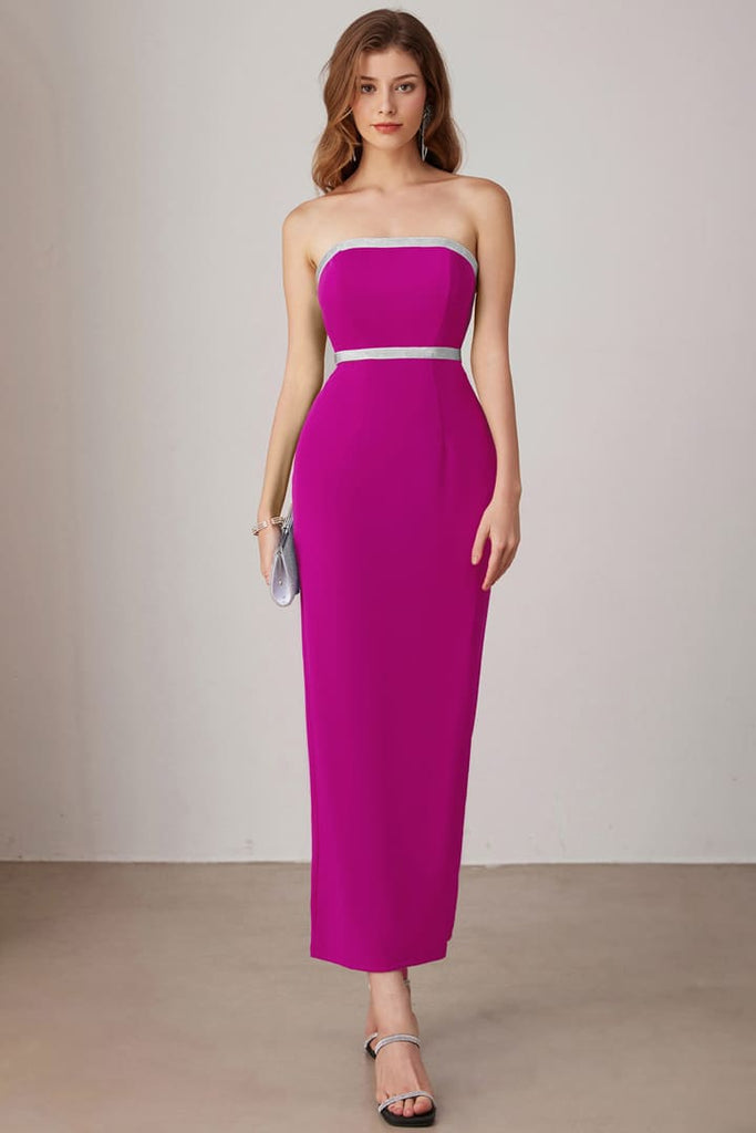 Strapless Tube Backless Cocktail Bodycon Party Maxi Dresses
