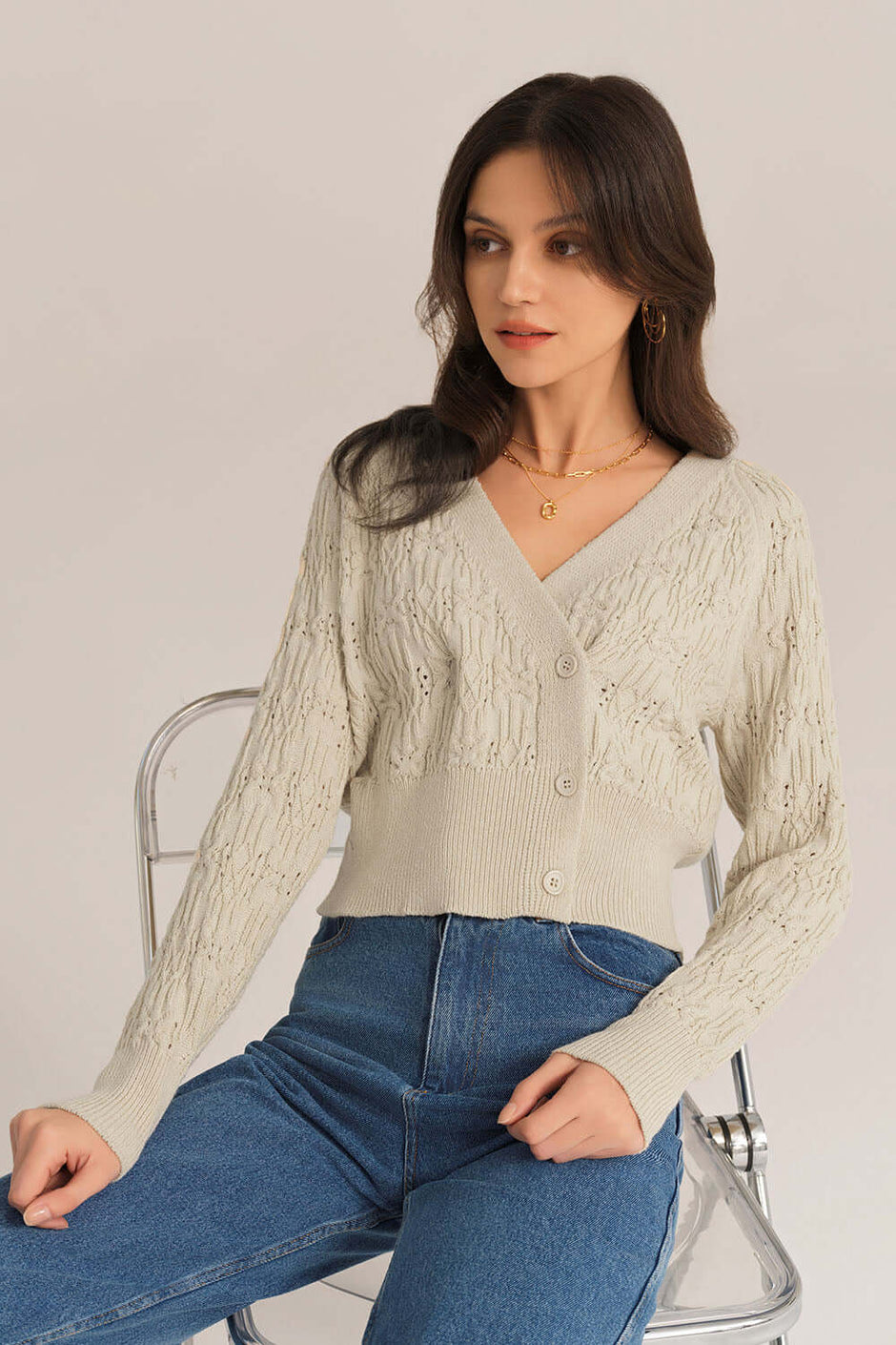 The Grace Cardigan-Wine