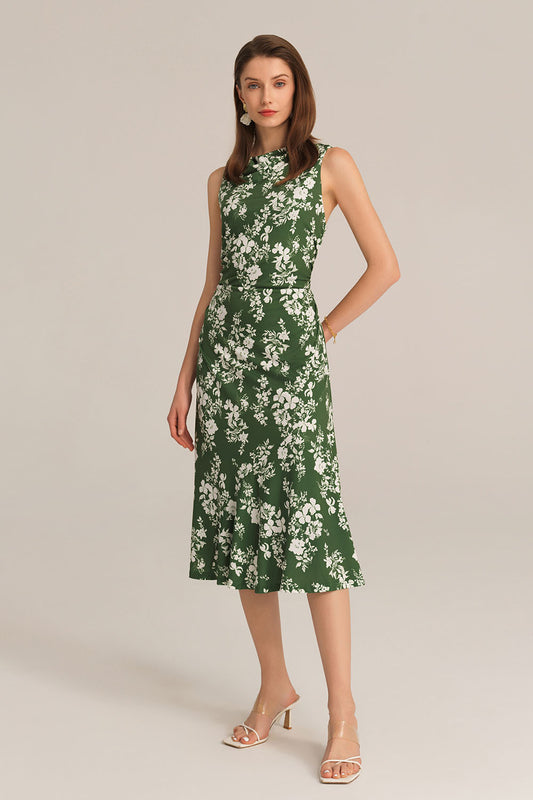 GRACE KARIN Elegante jurk voor dames, 3/4 mouwen, chiffon, losse pasvorm, cocktailjurk, casual jurk, feestelijke bruiloftsjurk, grijs/blauw, L GRACE KARIN Elegante jurk voor dames, 3/4 mouwen, chiffon, losse pasvorm, cocktailjurk, casual jurk, feestelijke bruiloftsjurk, grijs/blauw, L