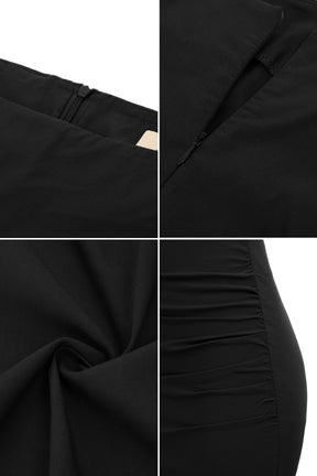 GRACE KARIN Ruched Front Pencil Skirt