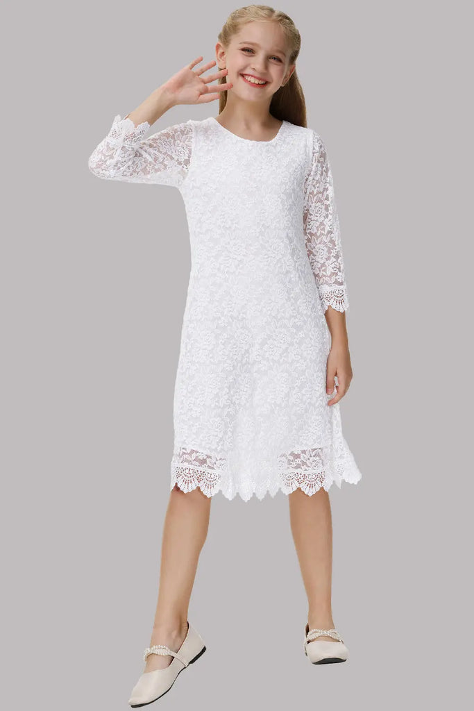 GRACE KARIN Lace Flower Girls DressTips: Dresses are prepacked in the manufacturer's packing and will require a light steam iron to remove creases. Our children's dresses are designed to allow room for growth. Remember, measurements such as height are a b
